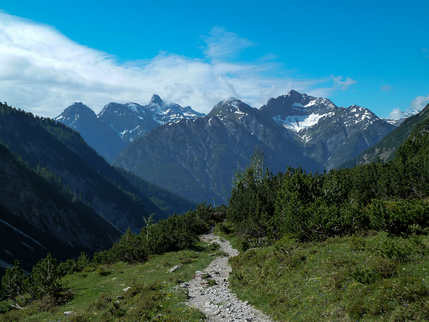 Fotos von Holzgau auf die Kemptner Hütte